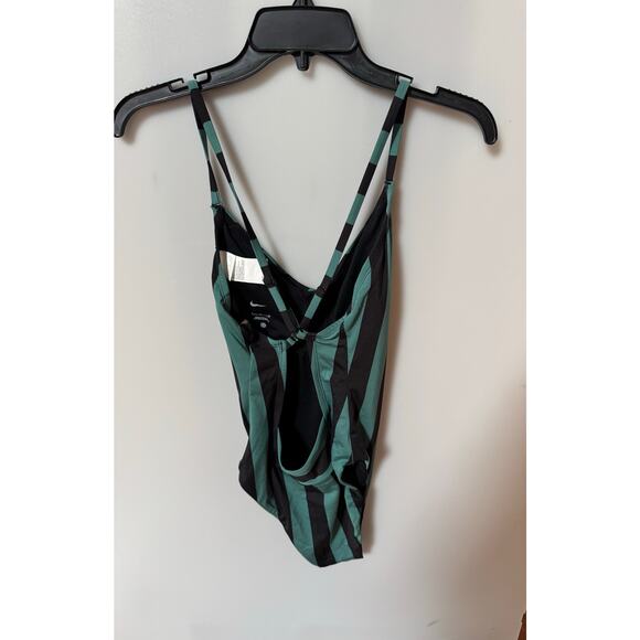 Nike V-Neck Stripe One-Piece Swimsuit size small (new) - Picture 3 of 7
